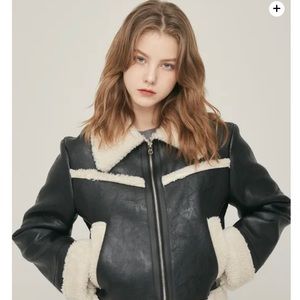 W Concept Lartigent Leather Shearing Jacket Size M